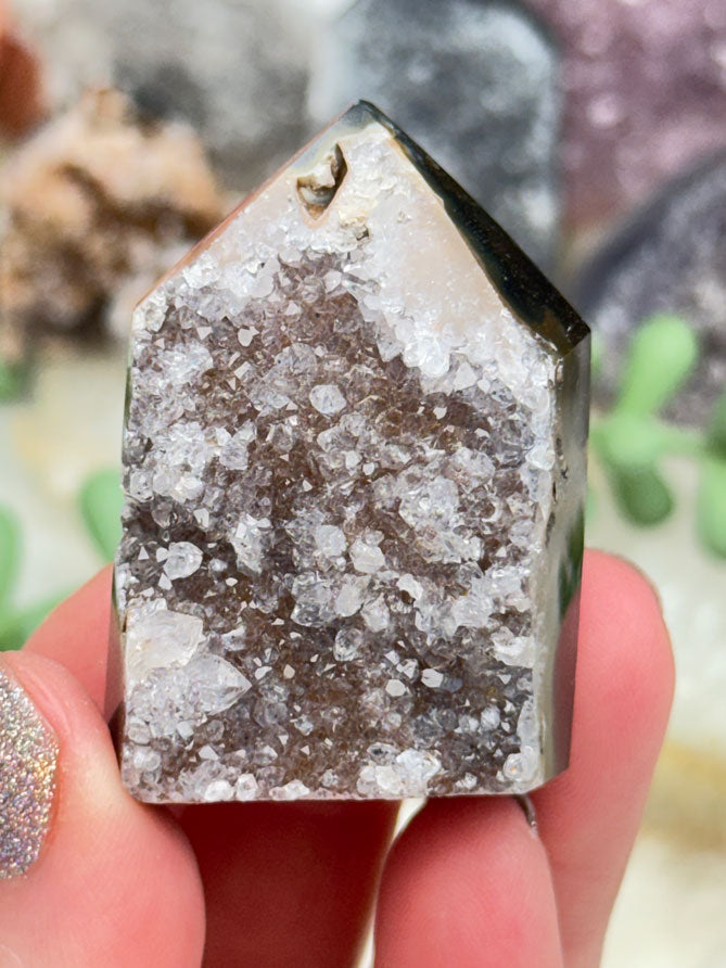 Amethyst & Agate Cluster Points