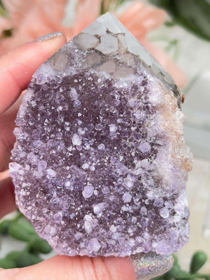 Amethyst & Agate Cluster Points