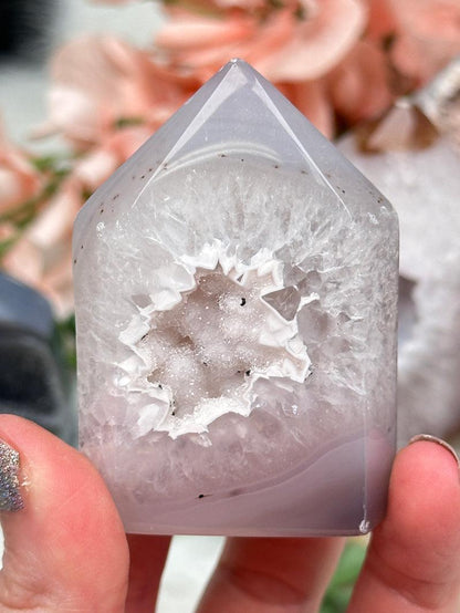 Unique Agate Crystal Points