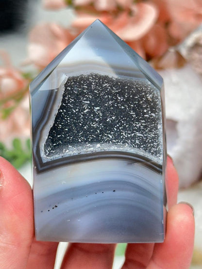 Unique Agate Crystal Points