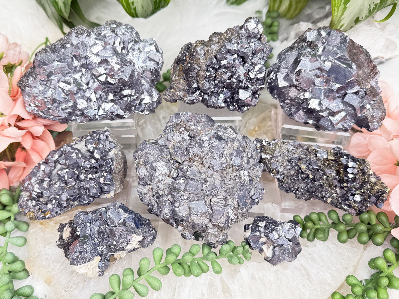 Silver Galena Crystals