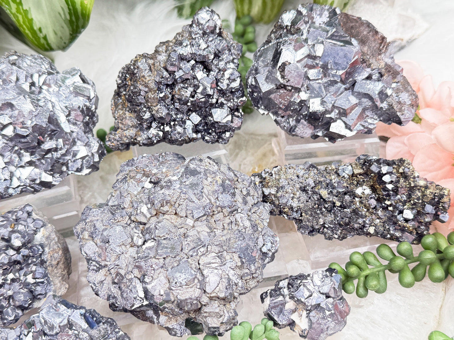 Silver Galena Crystals