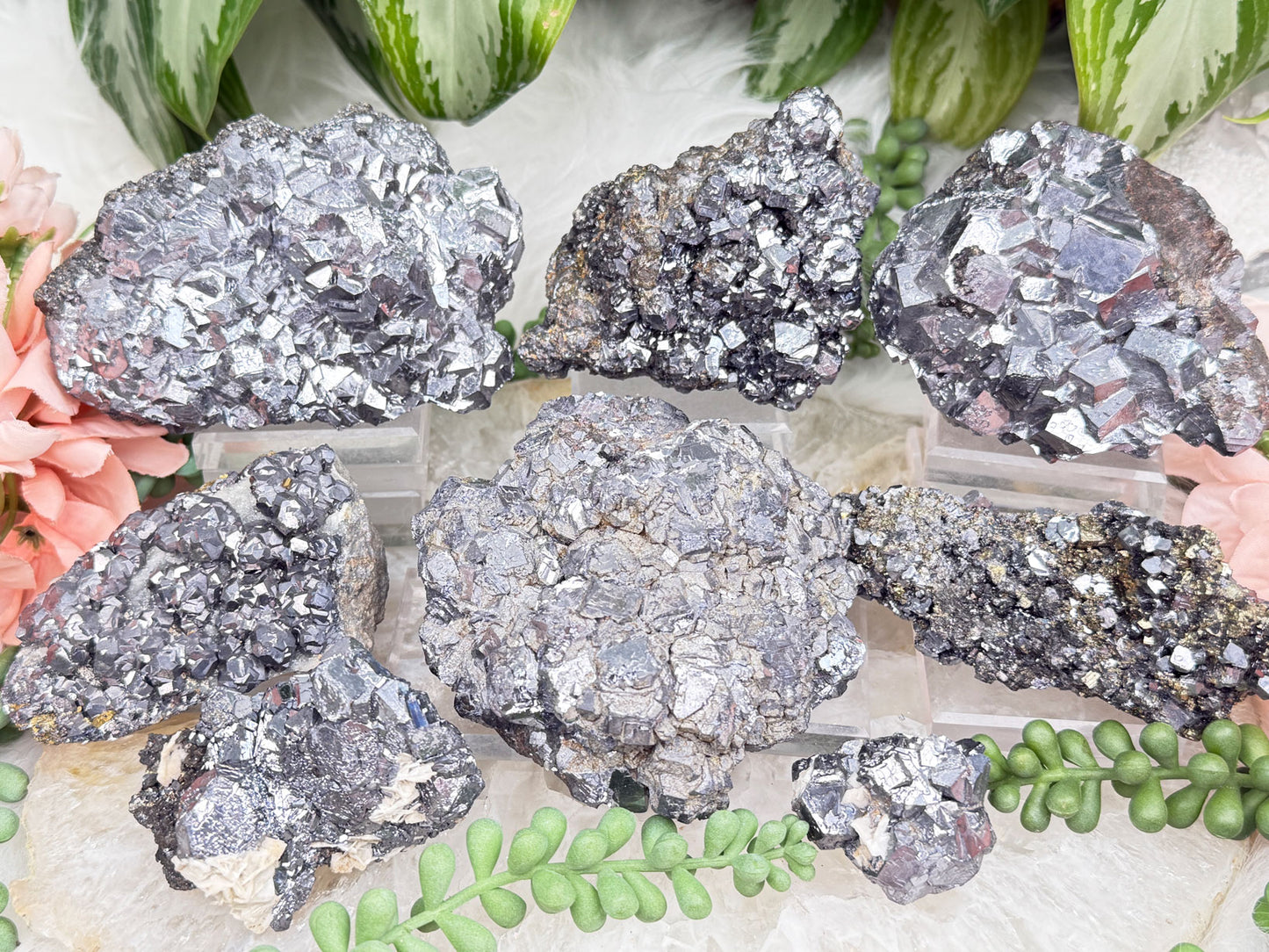 Silver Galena Crystals