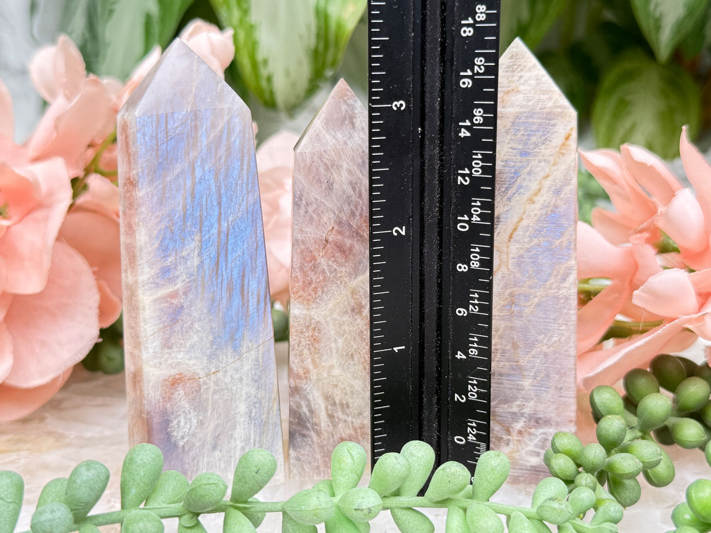 Moonstone Sunstone Points