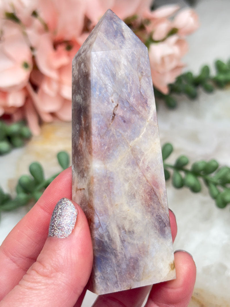 Moonstone Sunstone Points