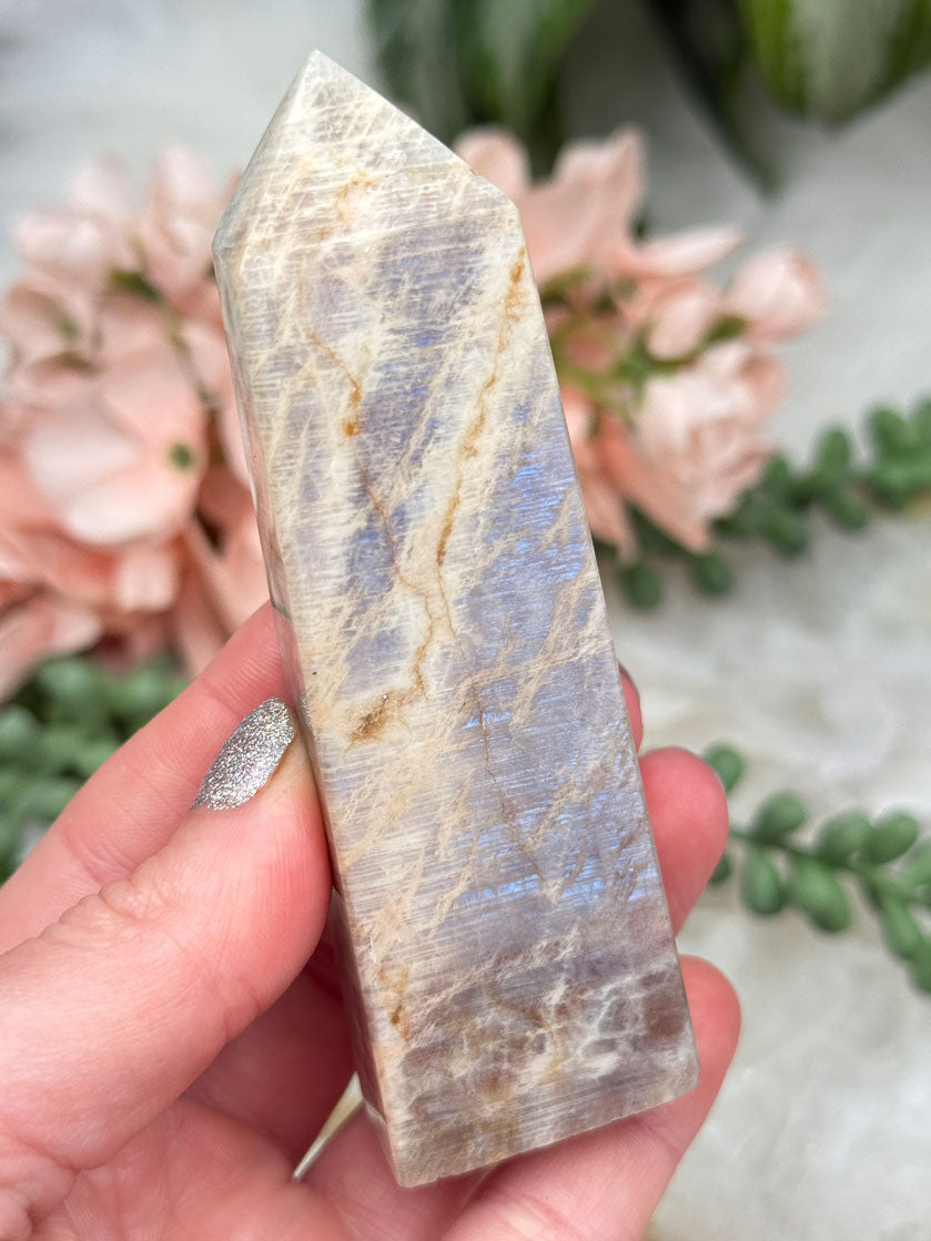 Moonstone Sunstone Points