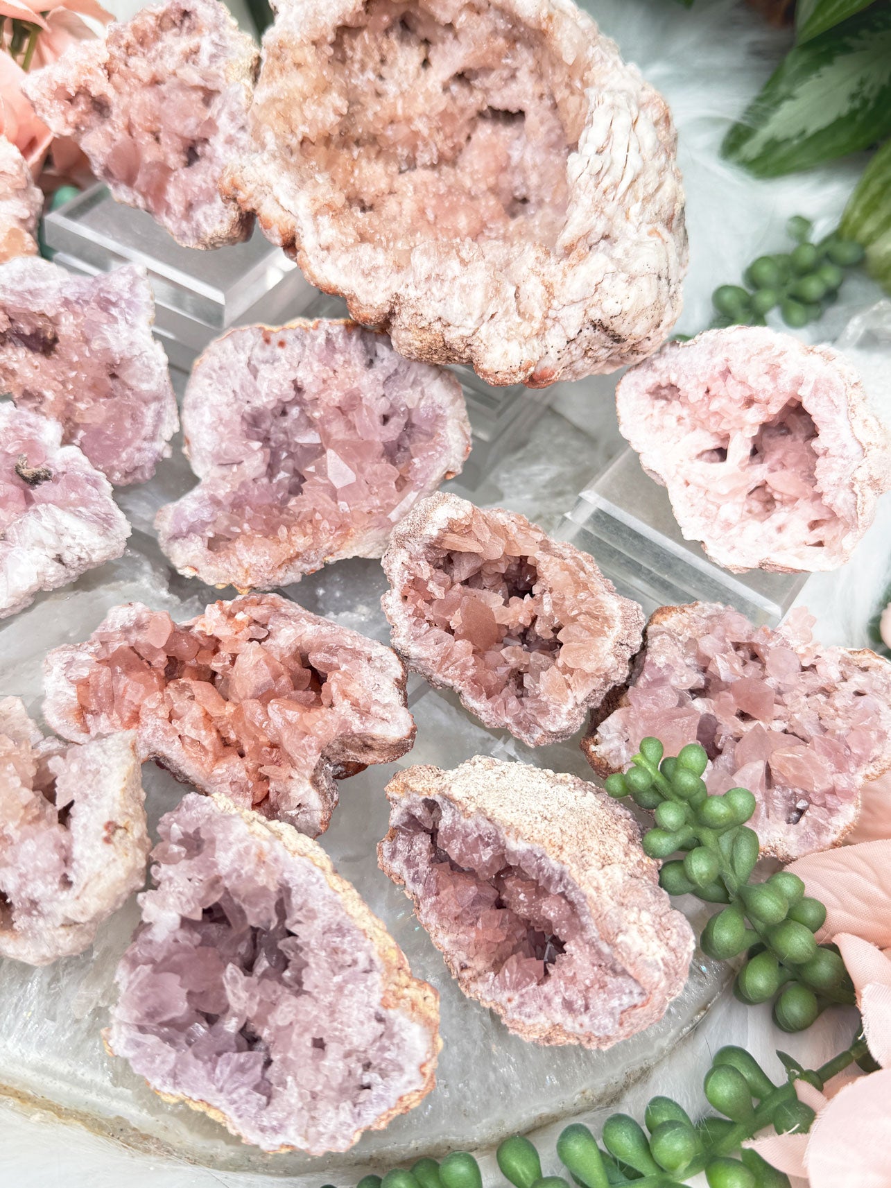 Argentina Pink Amethyst Geodes
