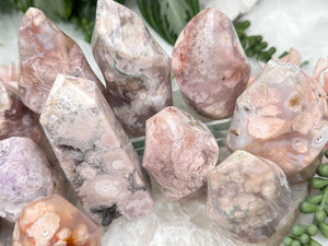 Contempo Crystals - small-pink-flower-agate-flames-and-points - Image 3