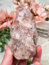 Load image into Gallery: Contempo Crystals - pink-flower-agate-flame-crystal-point - Image 14