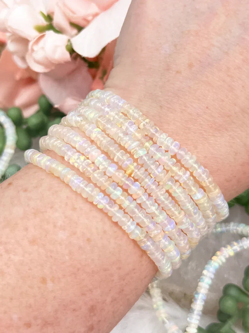 rondelle-opal-beaded-bracelet