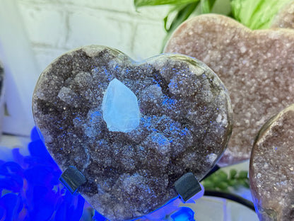 Uruguayan Amethyst Hearts