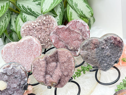 Uruguayan Amethyst Hearts