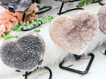 Uruguayan Amethyst Hearts