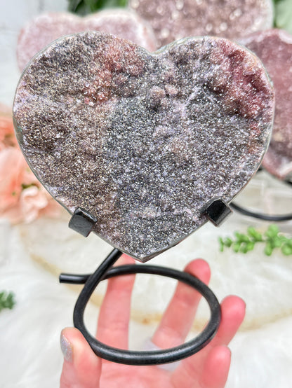 Uruguayan Amethyst Hearts