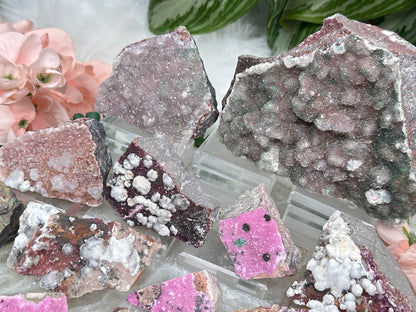 Pink Cobalto Calcite Clusters