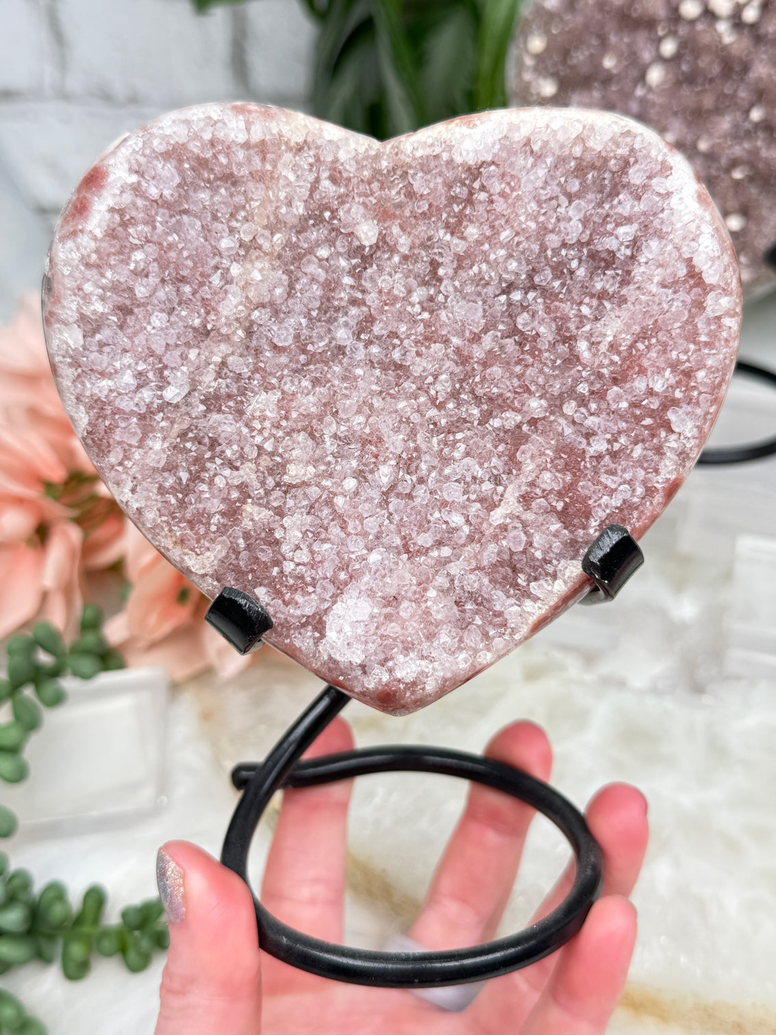 Uruguayan Amethyst Hearts