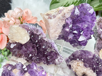 Amethyst Calcite Crystals