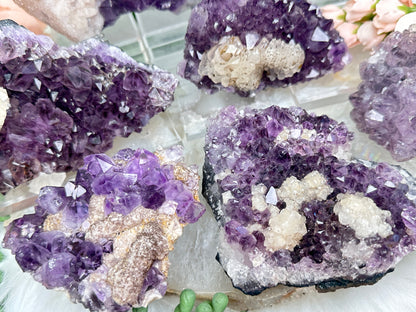 Amethyst Calcite Crystals