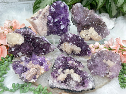 Amethyst Calcite Crystals