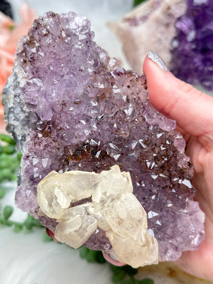 Amethyst Calcite Crystals