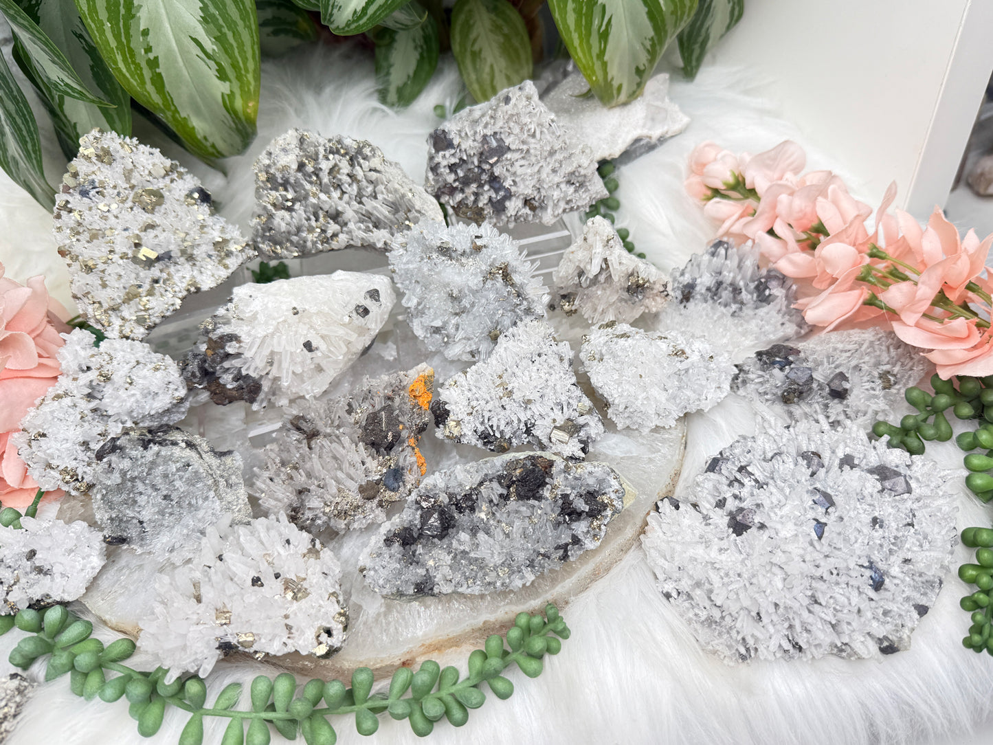 Peru Pyrite on Quartz