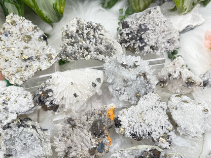 Peru Pyrite on Quartz