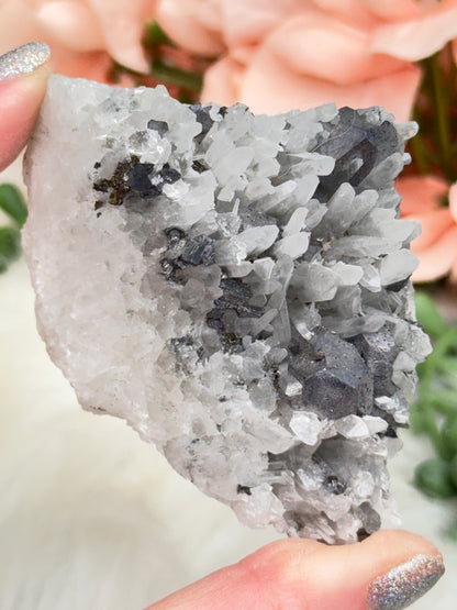 Peru Pyrite on Quartz