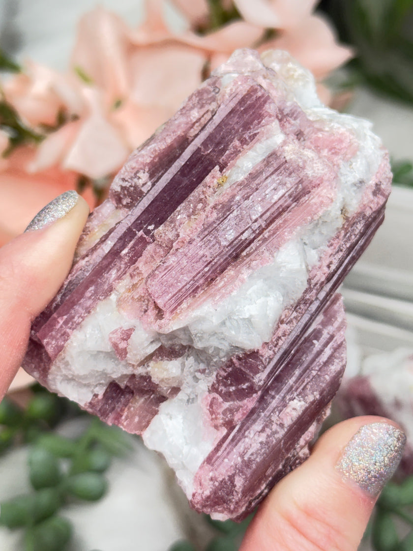 Pink Tourmaline Crystals