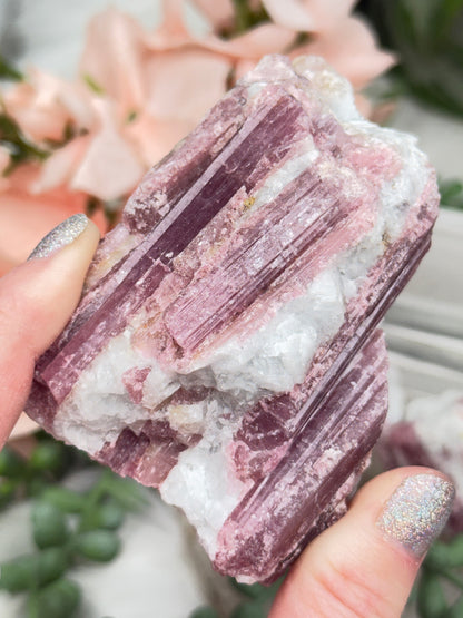 Pink Tourmaline Crystals
