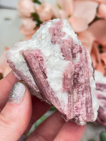 Pink Tourmaline Crystals
