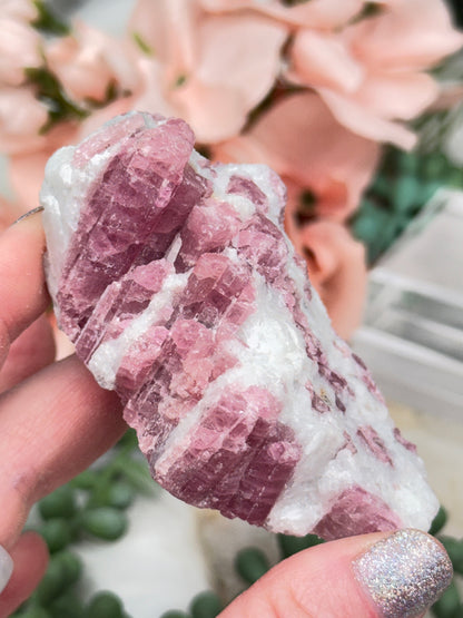 Pink Tourmaline Crystals