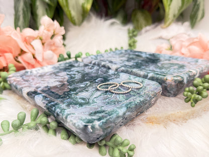 Moss Agate Trays