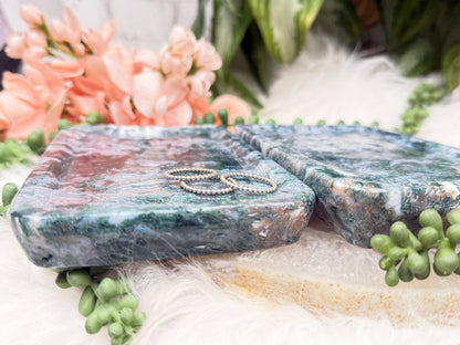 Moss Agate Trays