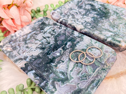 Moss Agate Trays