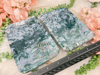 Moss Agate Trays