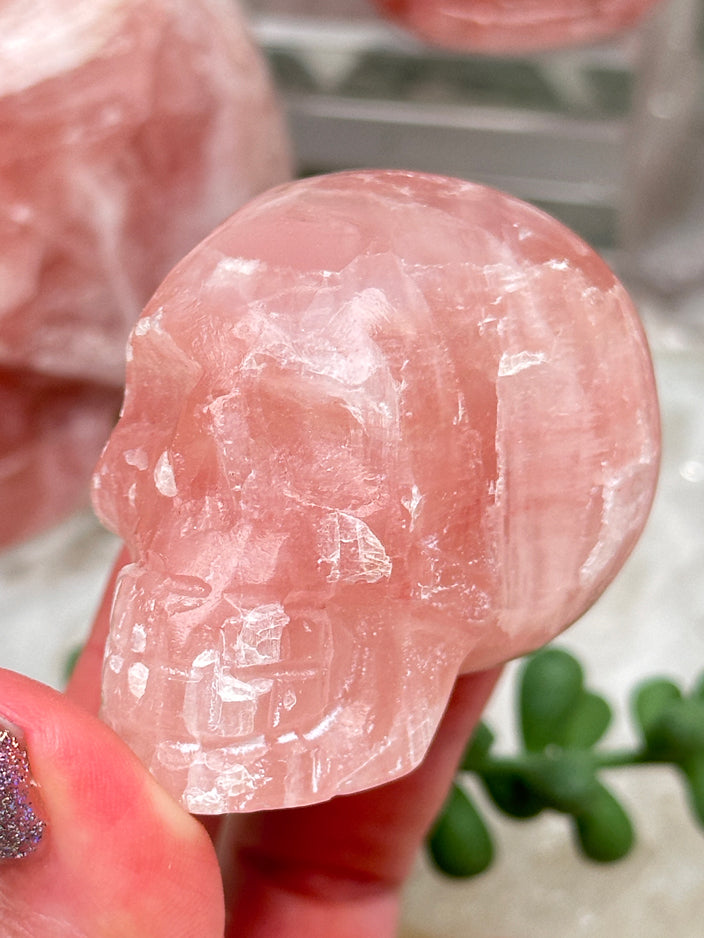 pink-calcite-skull-crystals