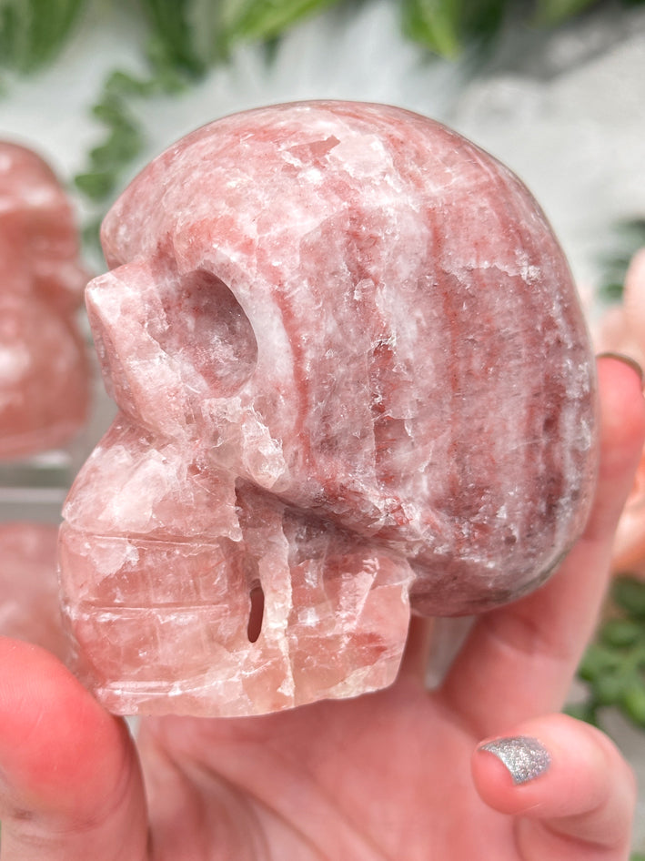 pink-calcite-skull-crystals