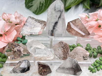 Rutile & Garden Quartz Pieces