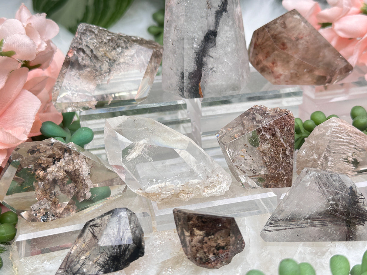 Rutile & Garden Quartz Pieces