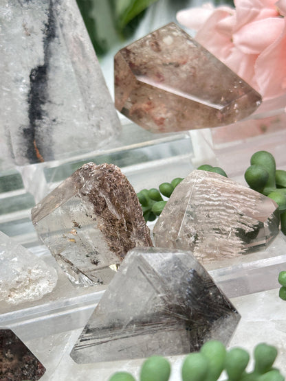 Rutile & Garden Quartz Pieces