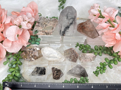 Rutile & Garden Quartz Pieces