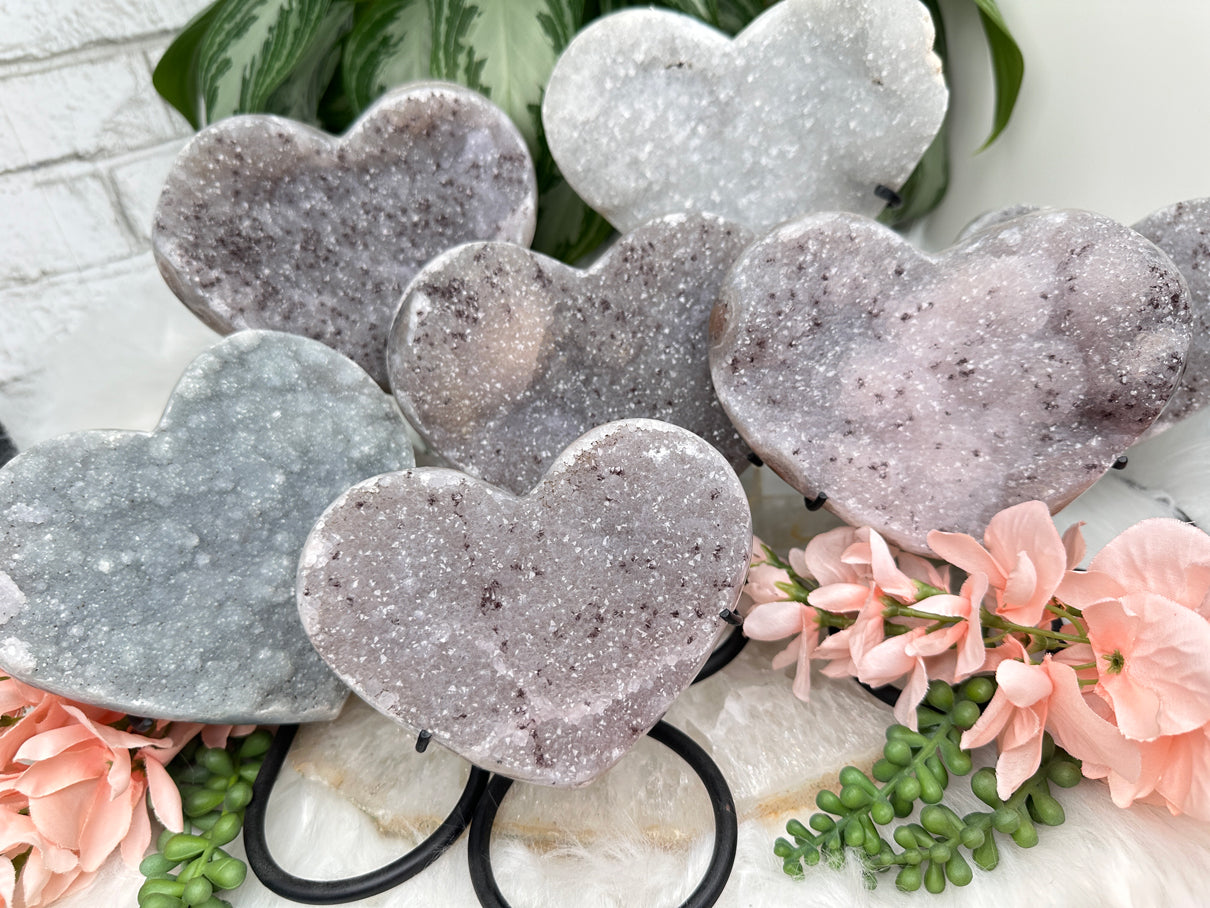 Large Quartz Heart Displays