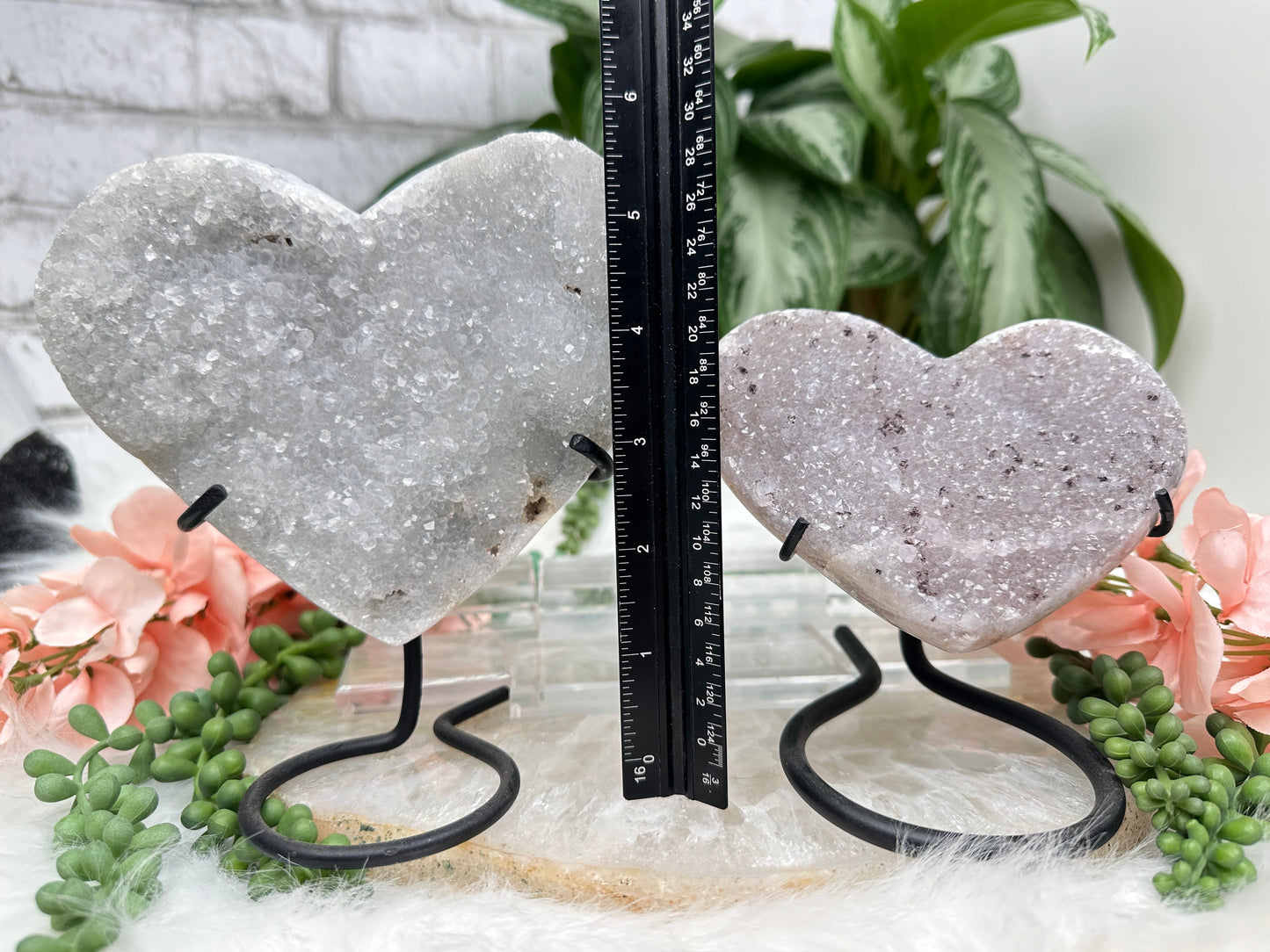 Large Quartz Heart Displays