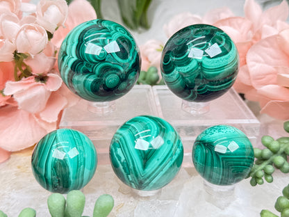 Malachite Spheres
