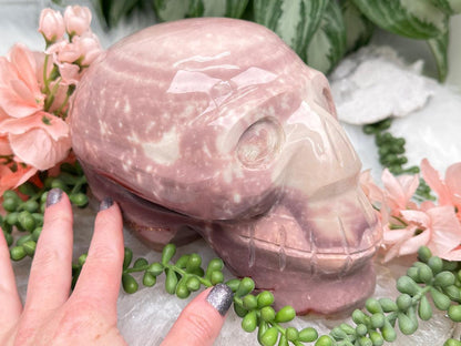 Large-pink-jasper-skull