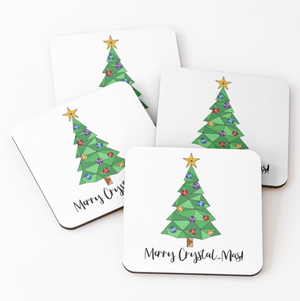 MERRY CRYSTAL-MAS COASTERS