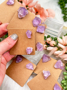Contempo Crystals - amethyst-earrings-raw-chunks - Image 8