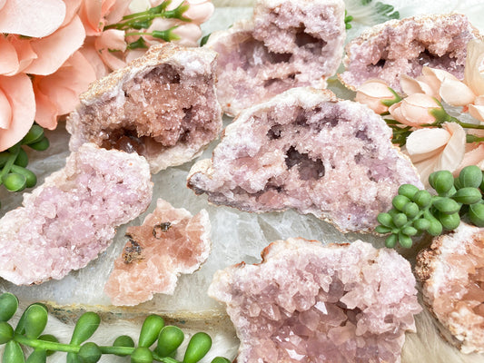 Pink Amethyst Geodes