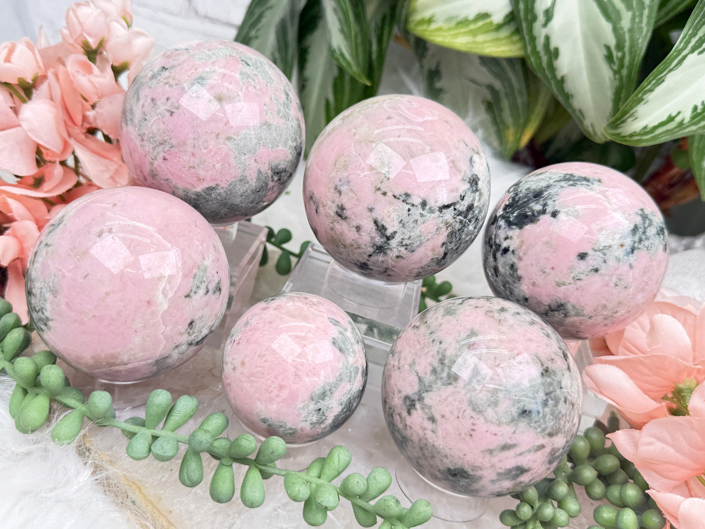 Pink Opal Spheres