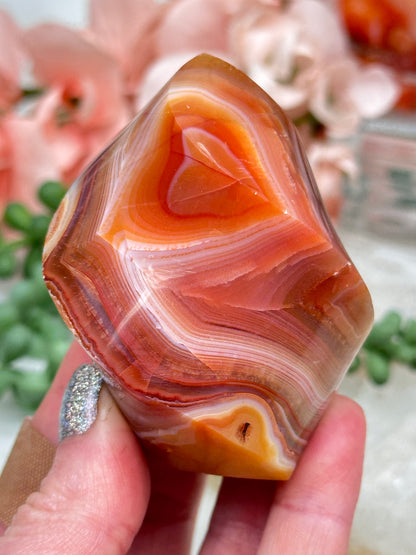 Orange Carnelian Flames